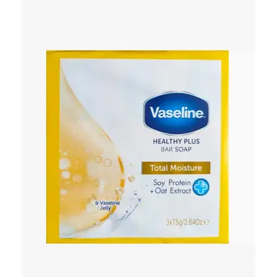 Vaseline Soap Bar Total/moist 75gx3